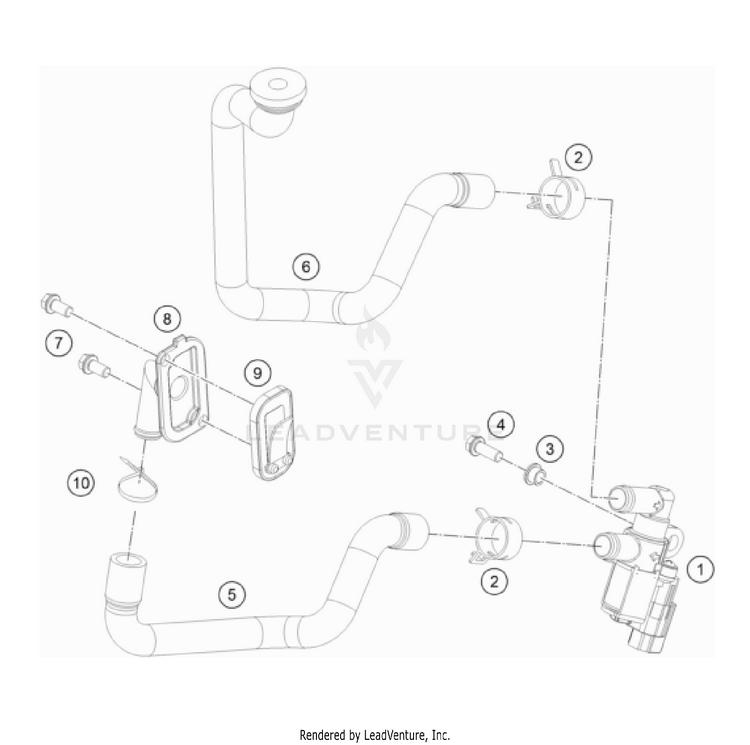 Secondary Air System Sas 701 FE/FS US Engine - 2022 Schematic