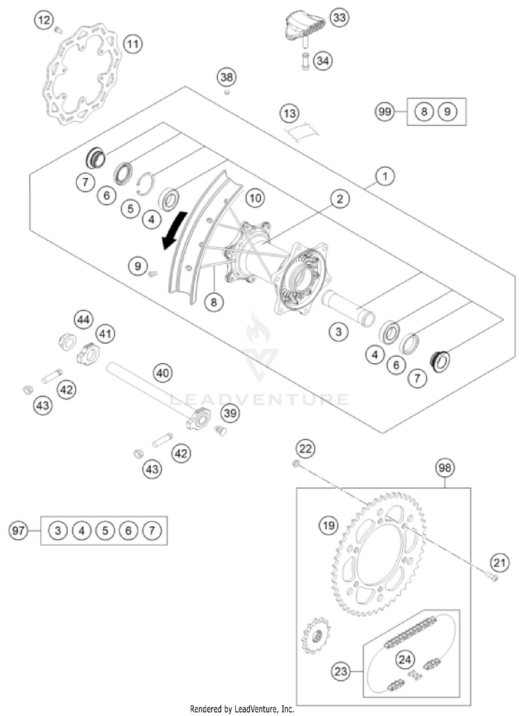 Rear Wheel Schematic