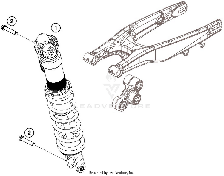Shock Absorber FX 350 CHASSIS - 2019 Schematic