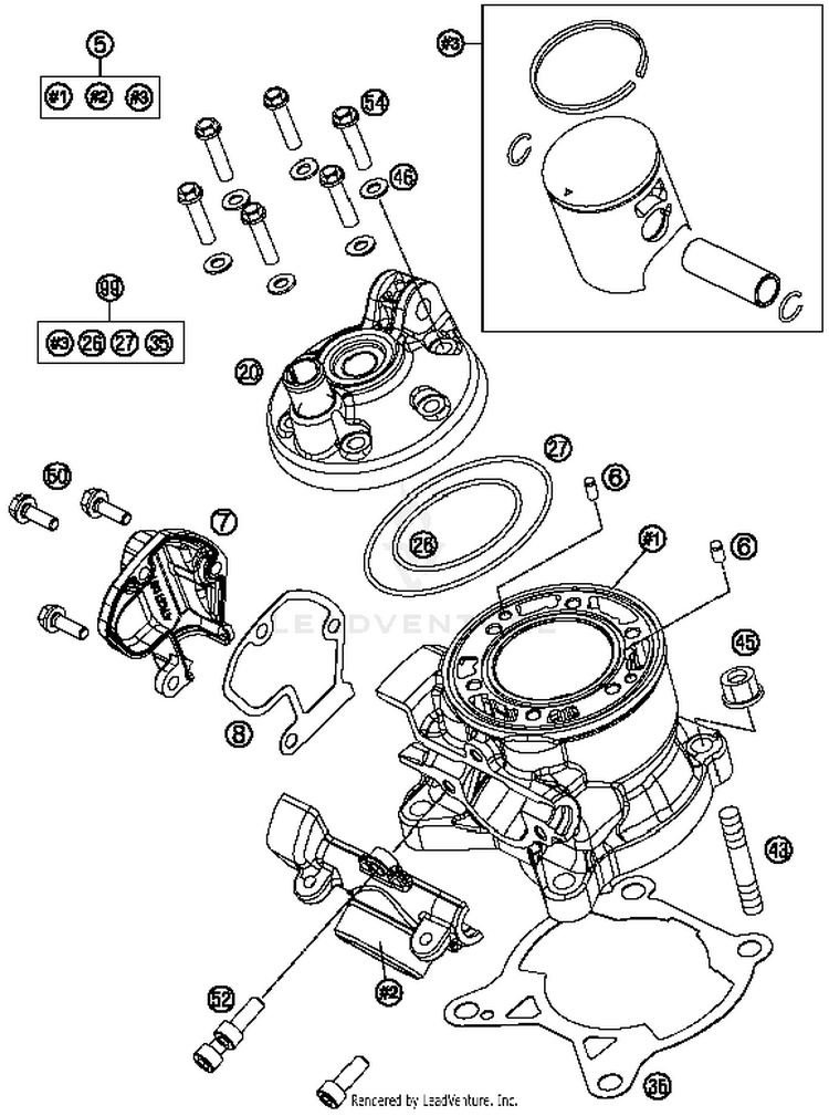 Cylinder TC 85 ENGINE - 2014 Schematic