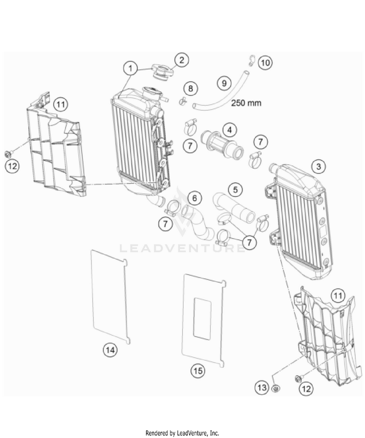 Cooling System TC 85 Engine - 2022 Schematic