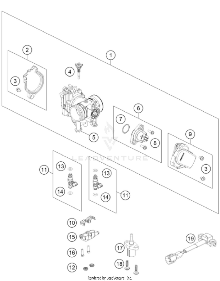Throttle Body TX 300i ENGINE - 2025 Schematic