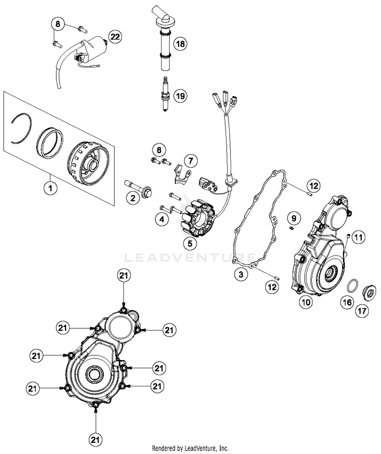 Ignition System FC 350 ENGINE - 2018 Schematic