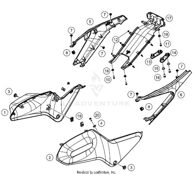 Side Trim 401 SVARTPILEN CHASSIS - 2018 Schematic