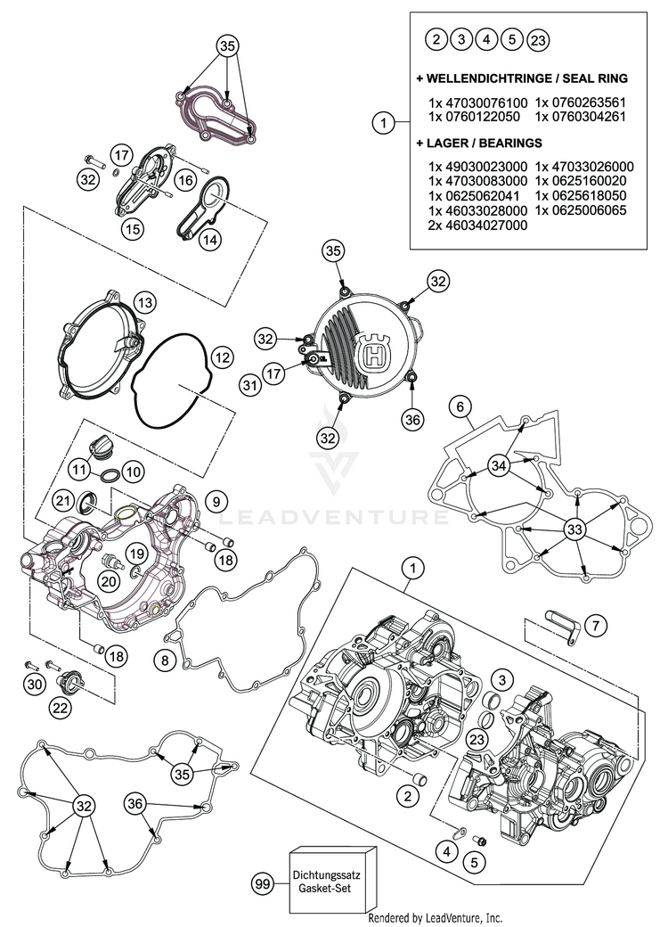 Engine Case TC 85 17 14 ENGINE - 2020 Schematic