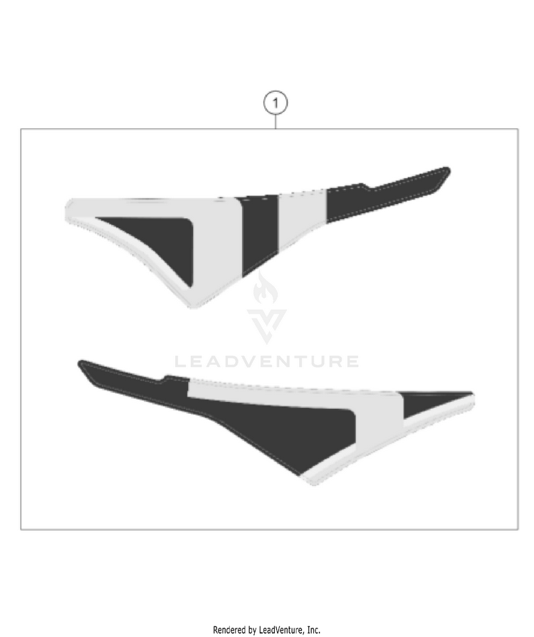Decal 701 ENDURO US CHASSIS - 2022 Schematic