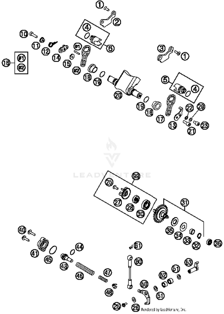 Exhaust Control TE 250 ENGINE - 2015 Schematic