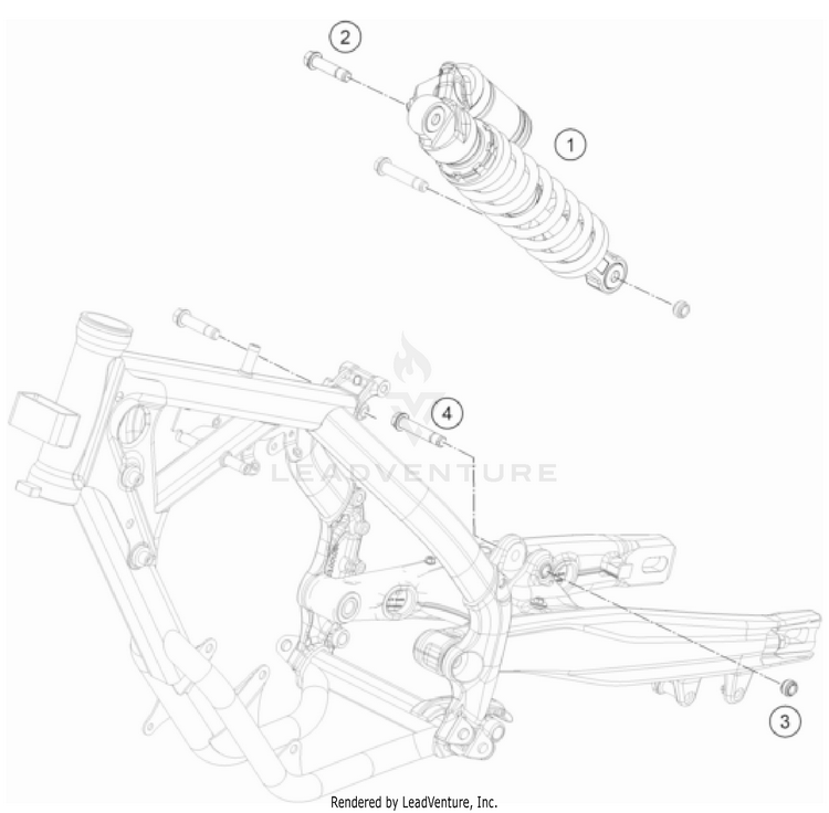 Shock Absorber TC 65 CHASSIS - 2023 Schematic