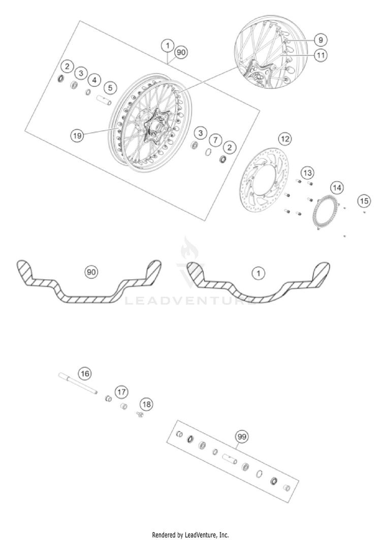 Front Wheel Schematic