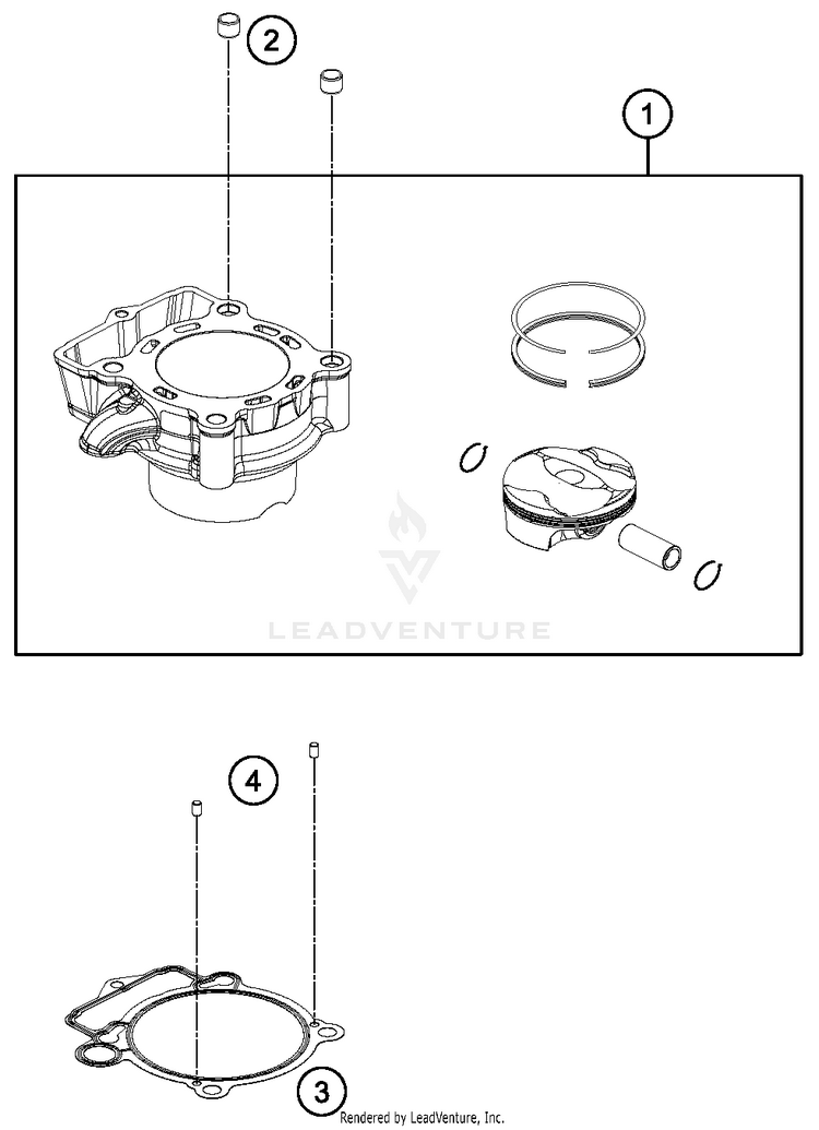 Cylinder FC 250 ENGINE - 2016 Schematic