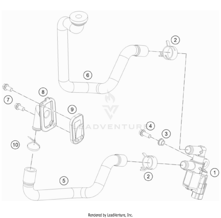 Secondary Air System Sas 701 FE/FS US ENGINE - 2023 Schematic
