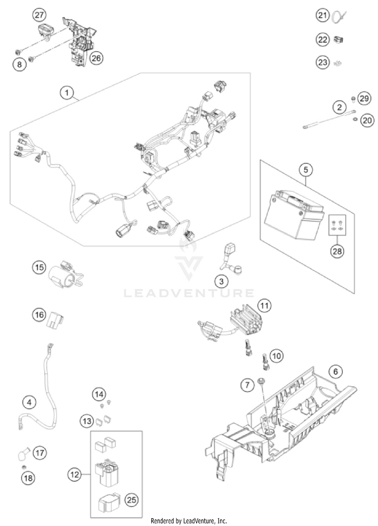 Wiring Harness FS 450 CHASSIS - 2024 Schematic