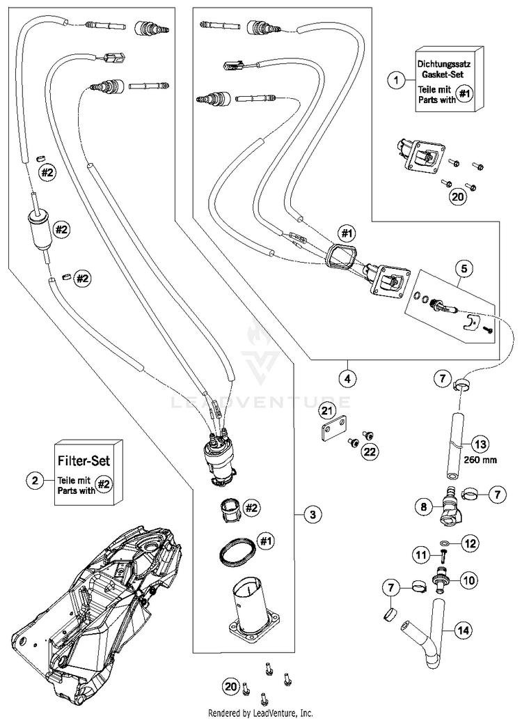 Fuel Pump 701 SUPERMOTO CHASSIS - 2016 Schematic