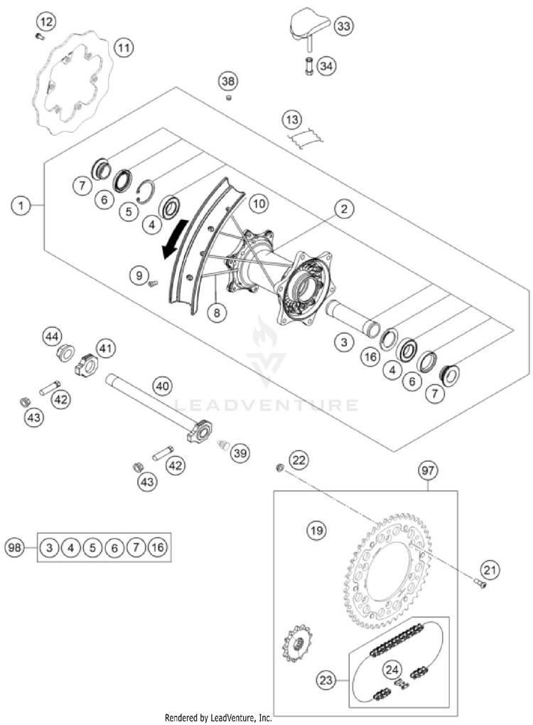 Rear Wheel Schematic