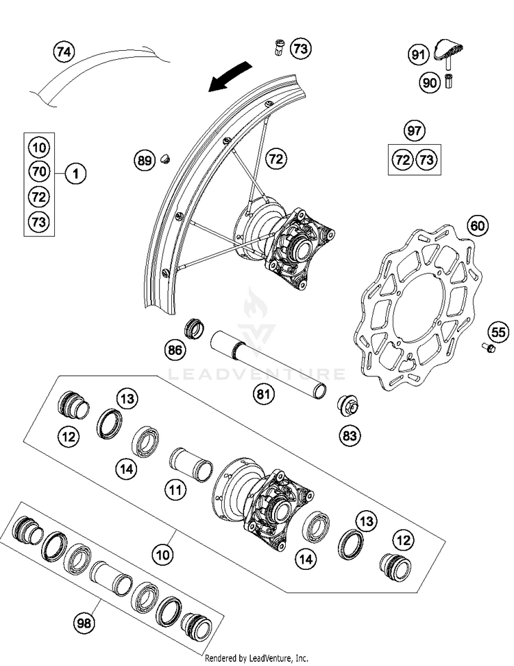 Front Wheel TC 85 17_14 CHASSIS - 2017 Schematic