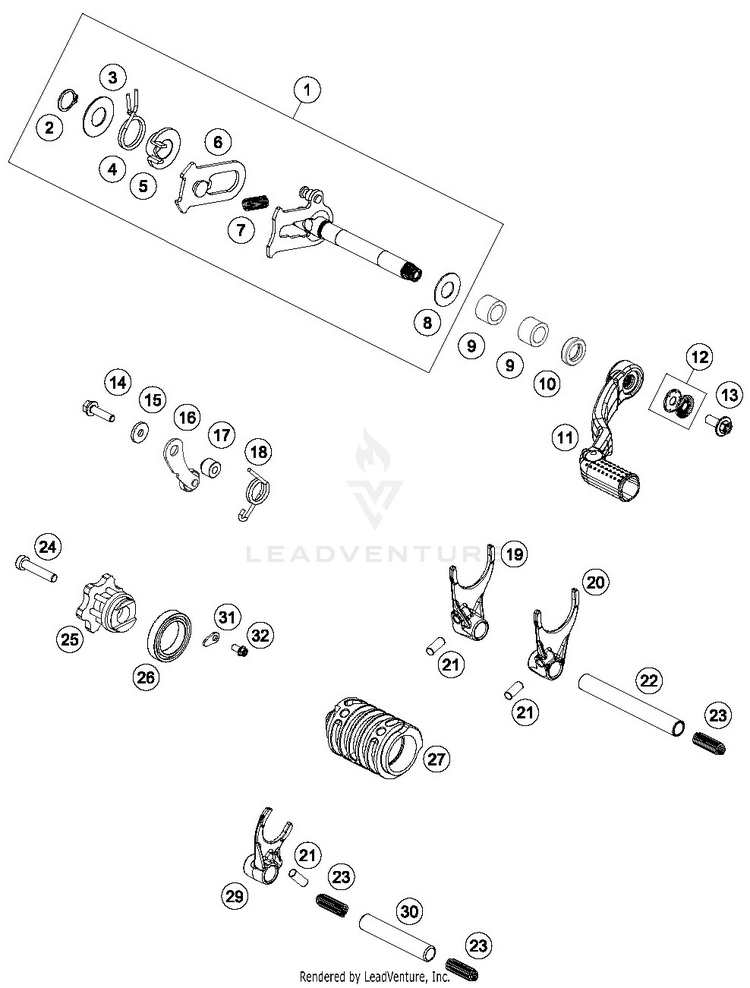 Shiftingmechanism Schematic