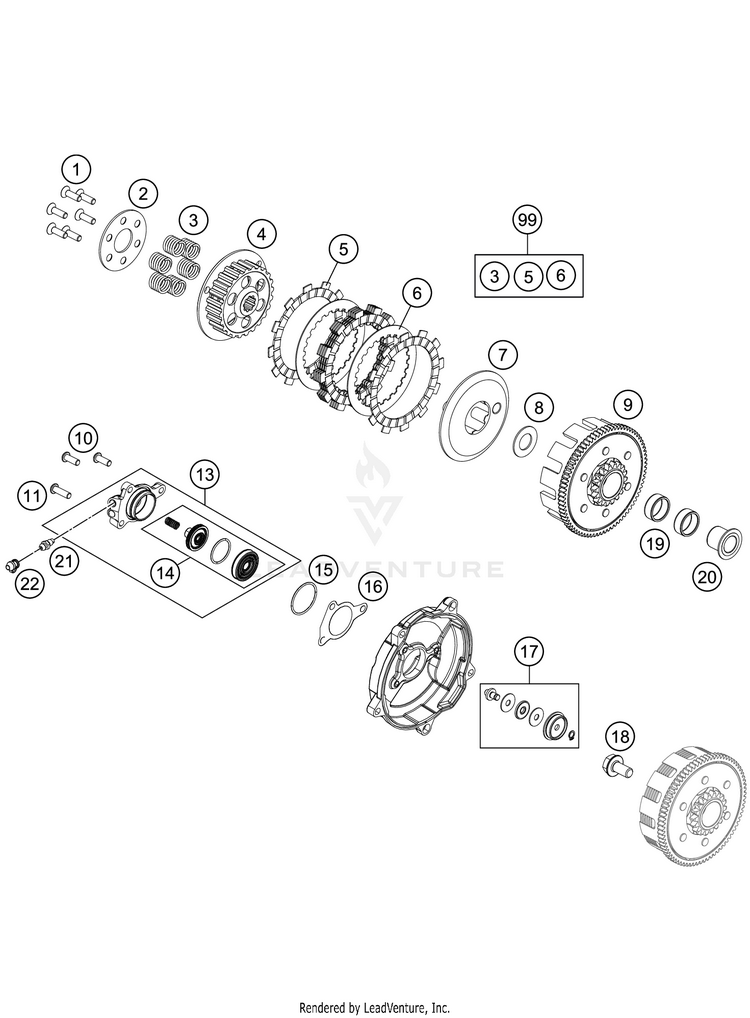 Clutch TC 65 Engine - 2021 Schematic
