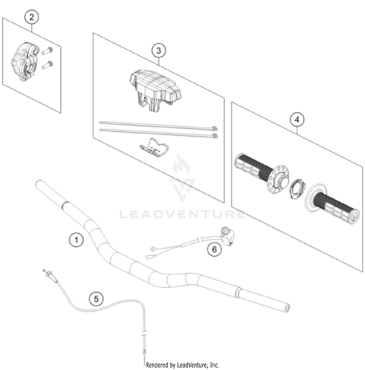 Handlebar, Controls TC 65 EU CHASSIS -2024 Schematic