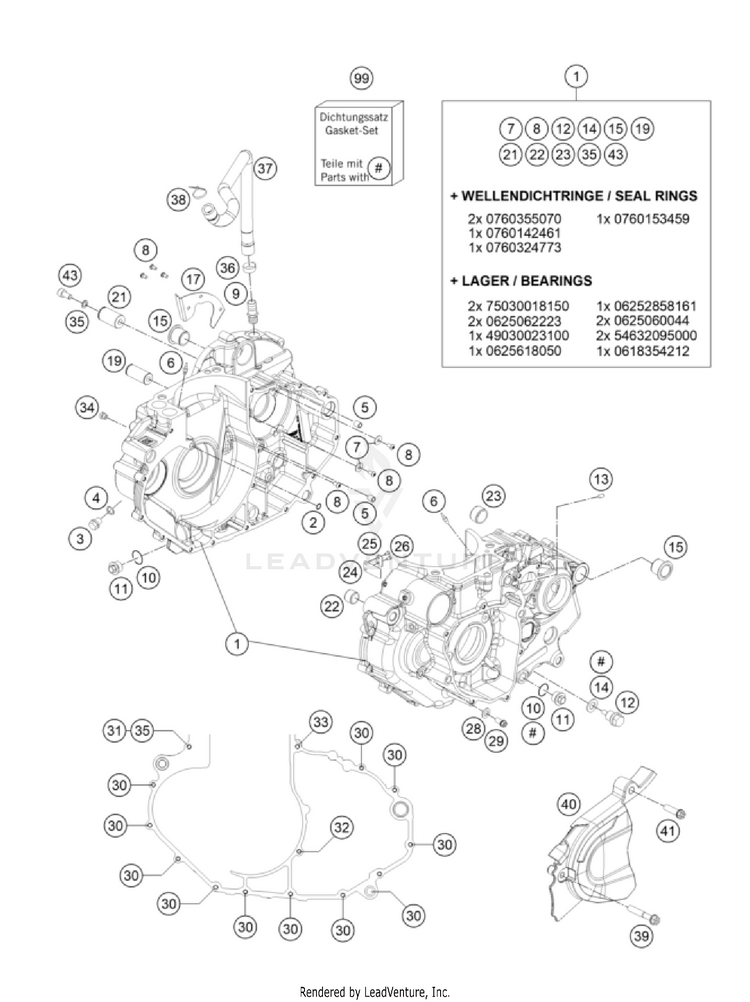 Engine Case 701 FE/FS US Engine - 2022 Schematic