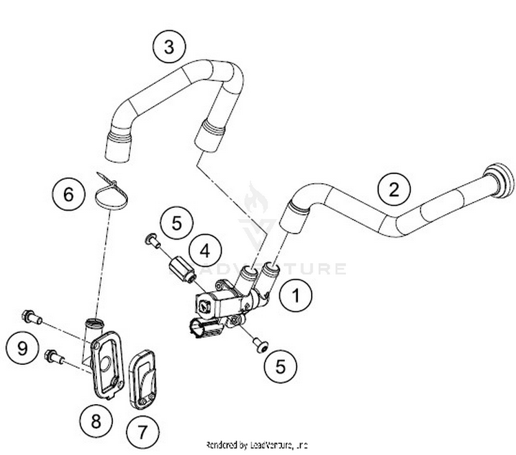 Secondary Air System Sas 701 VITPILEN ENGINE - 2018 Schematic