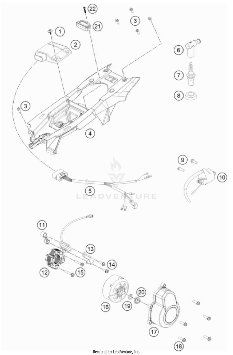 Ignition System TC 85 ENGINE - 2024 Schematic