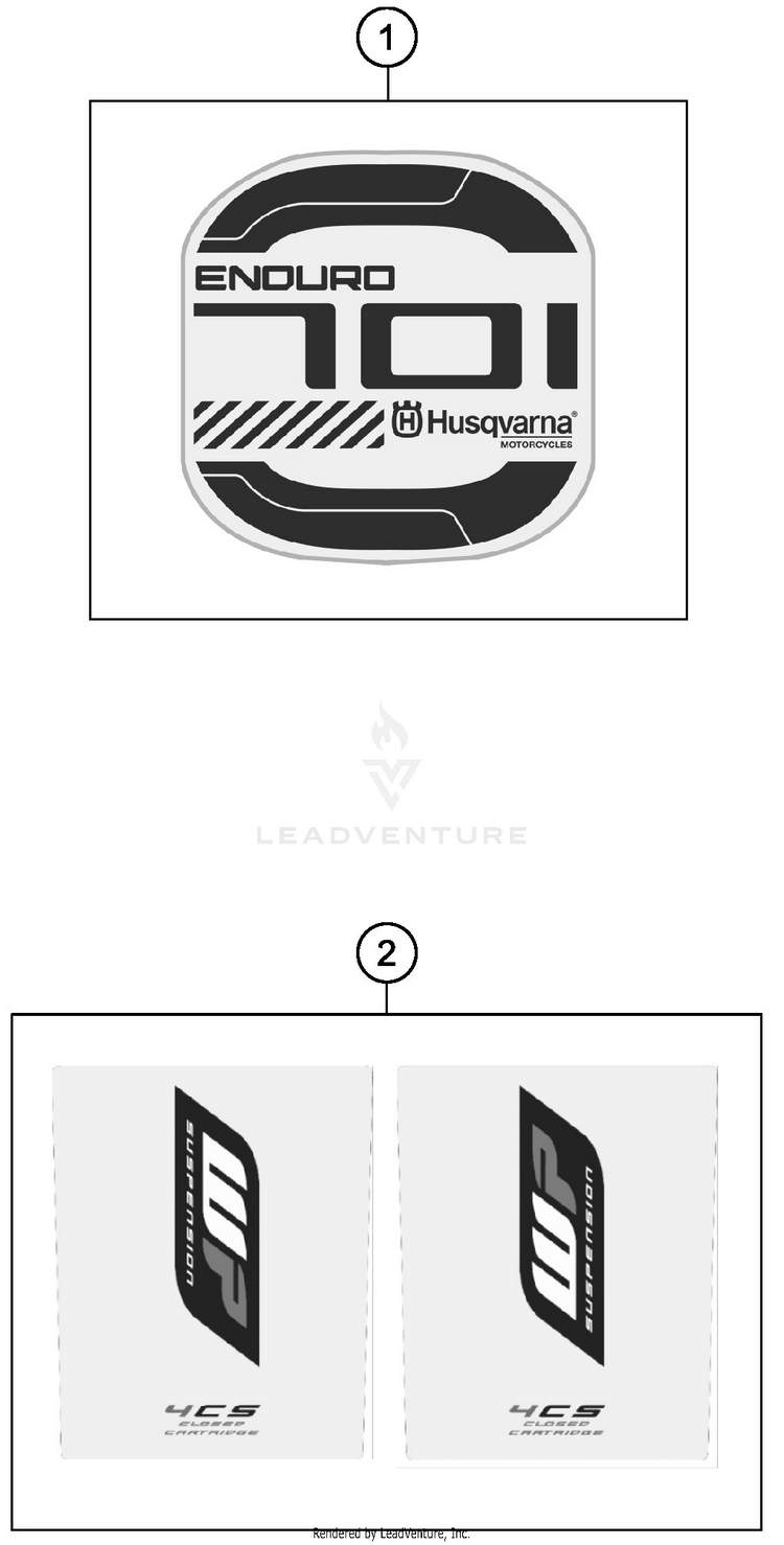 Decal 701 ENDURO CHASSIS- 2017 Schematic