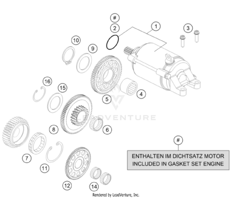 Electric Starter 701 FE/FS US ENGINE - 2024 Schematic
