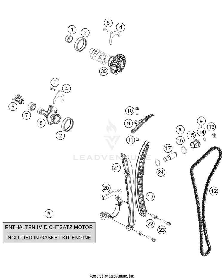 Timing Drive 701 FE/FS US ENGINE - 2021 Schematic
