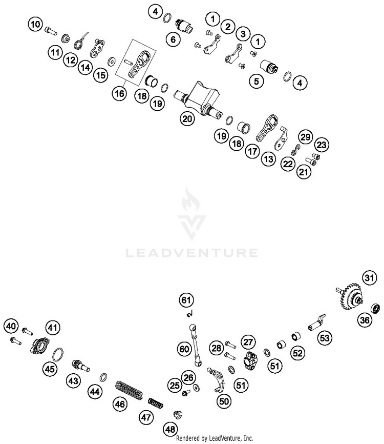 Exhaust Control TE 300i ENGINE - 2019 Schematic