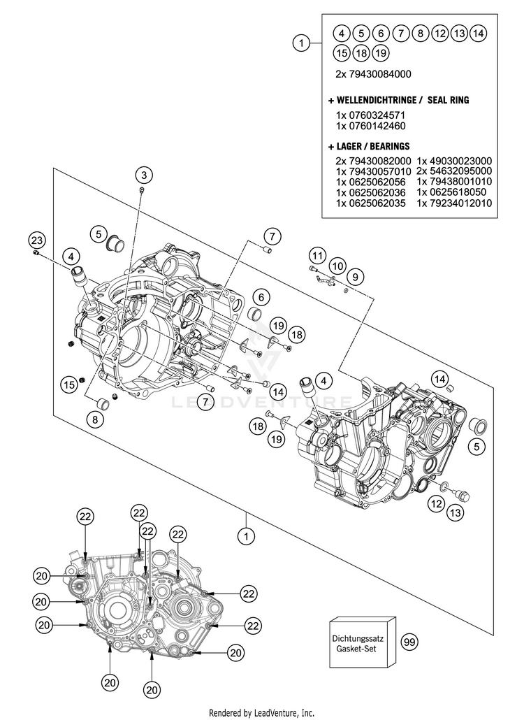 Engine Case FE 501s Engine - 2021 Schematic