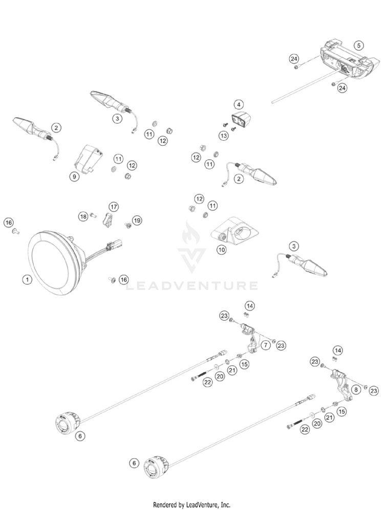 Lighting System NORDEN 901 CHASSIS - 2024 Schematic
