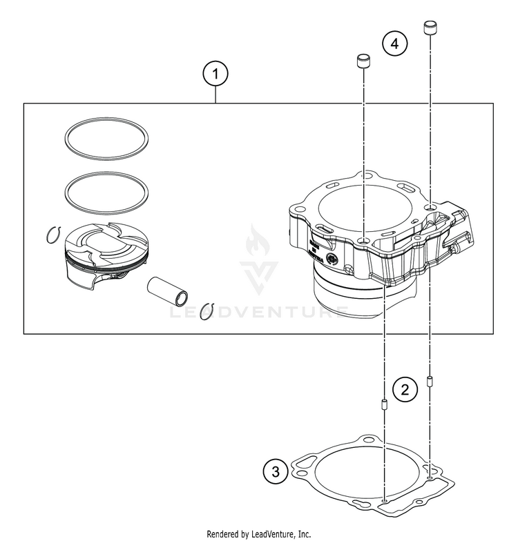 Cylinder FC 450 ENGINE - 2020 Schematic