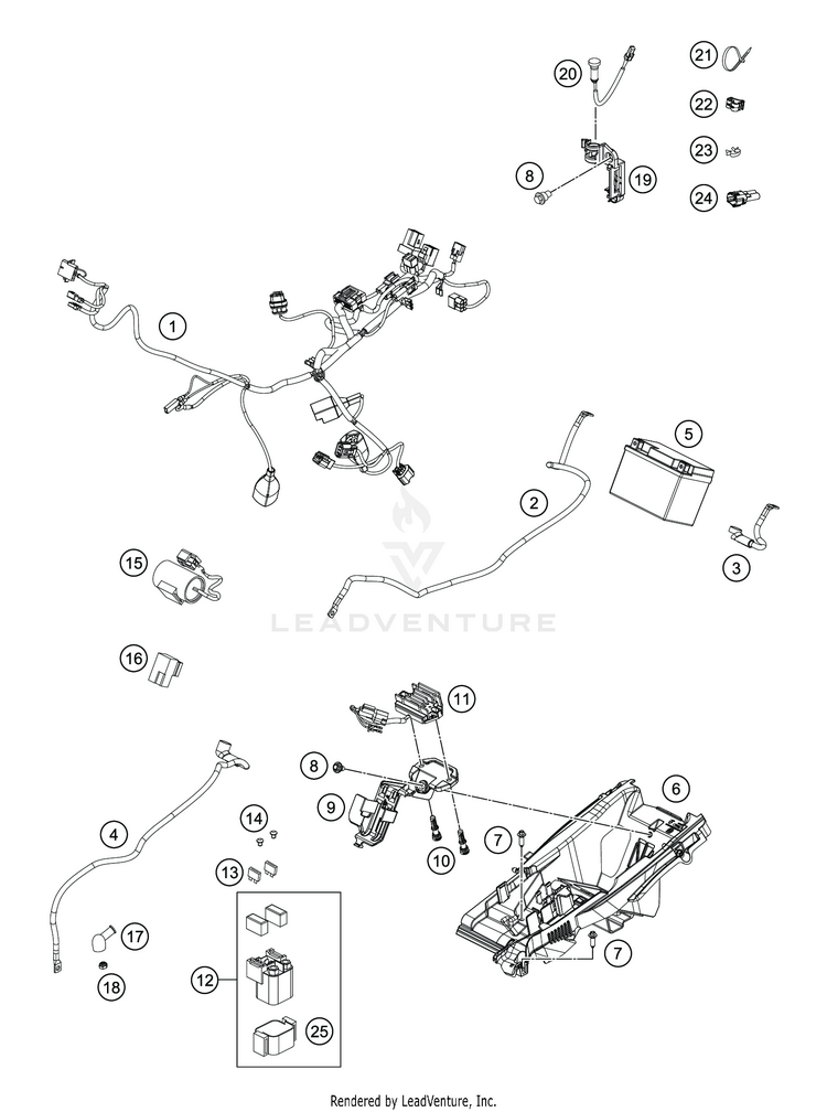 Wiring Harness FC 350 CHASSIS - 2020 Schematic