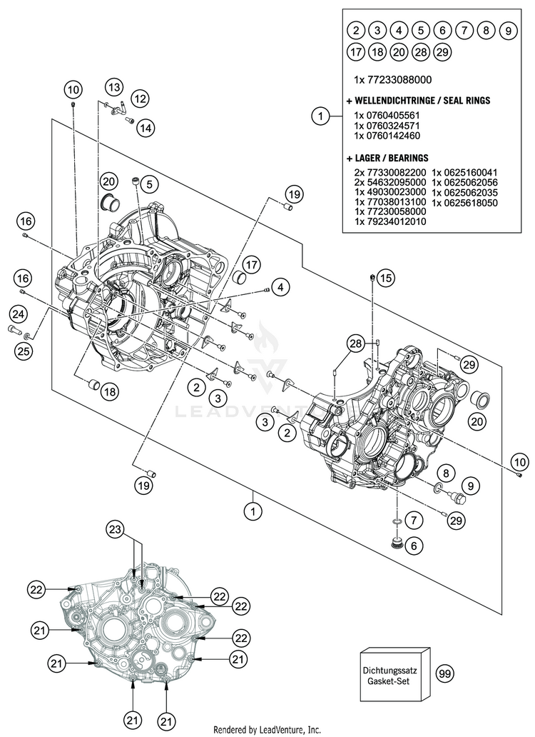 Engine Case FE 350s Engine - 2021 Schematic