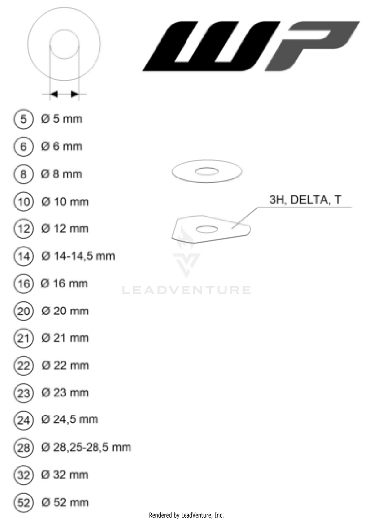 Wp Shims For Setting TC 250 CHASSIS - 2025 Schematic
