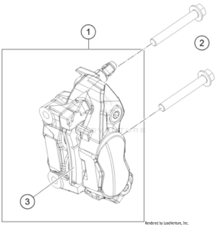 Front Brake Caliper Schematic