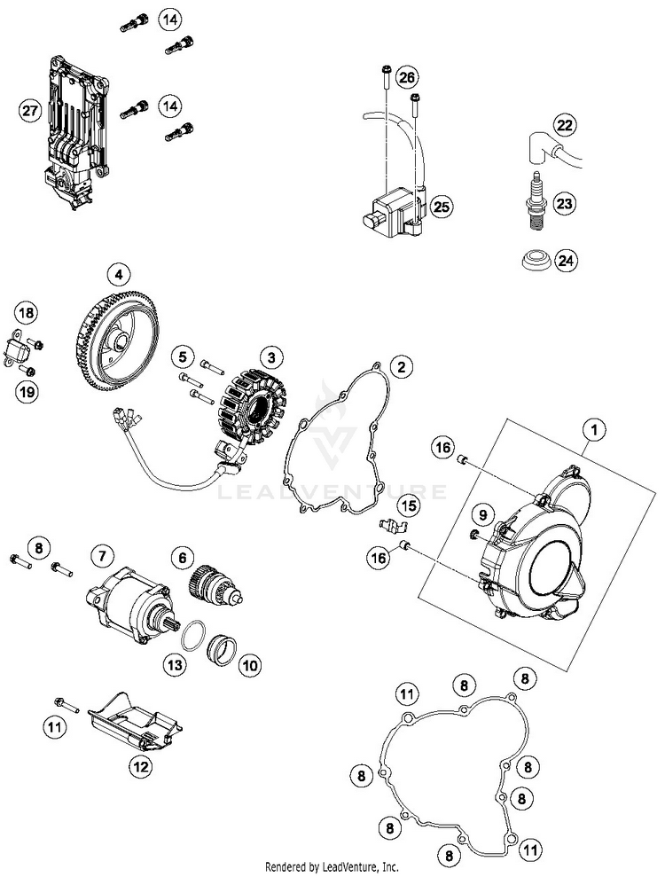 Ignition System TE 300i ENGINE - 2019 Schematic