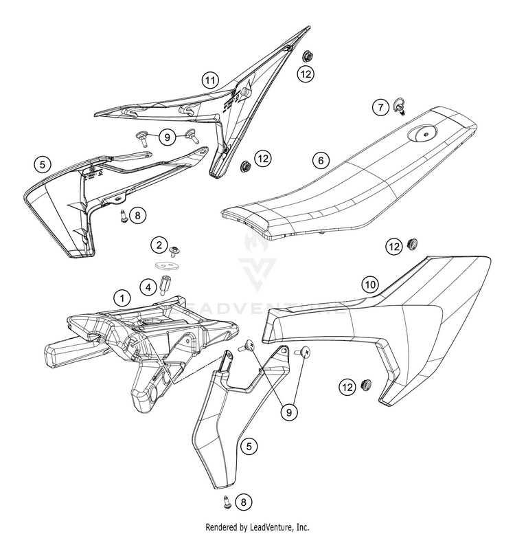 Tank, Seat Schematic