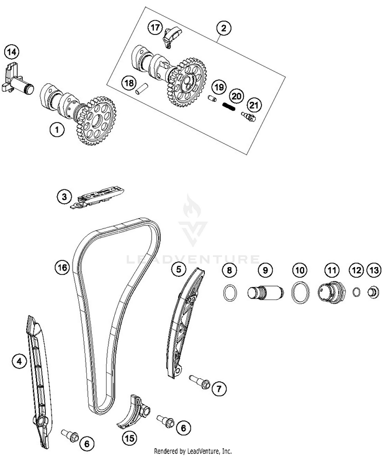 Timing Drive FX 350 ENGINE - 2019 Schematic
