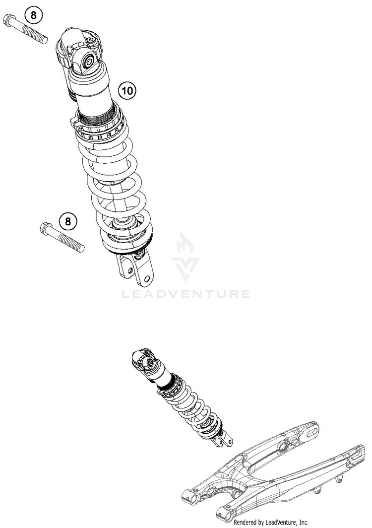 Shock Absorber FE 250 CHASSIS - 2019 Schematic