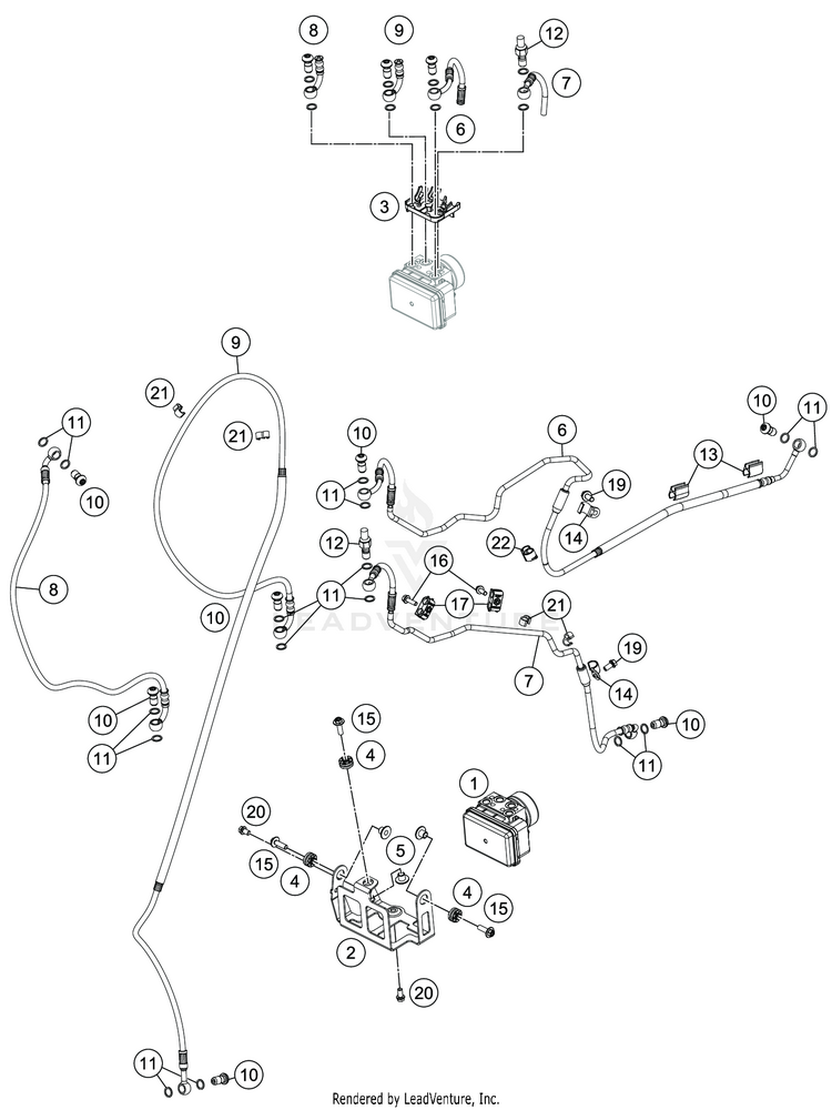 Antiblock System Abs 701 SUPERMOTO CHASSIS - 2020 Schematic
