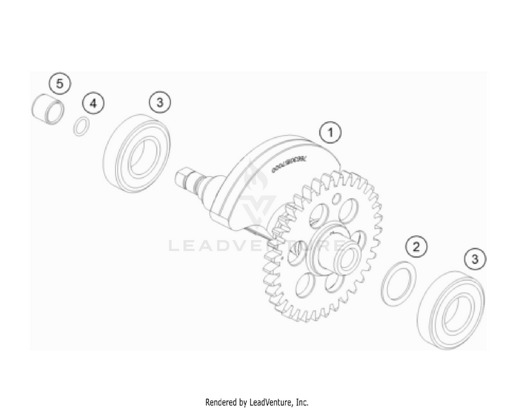 Balancer Shaft 701 FE/FS US Engine - 2022 Schematic