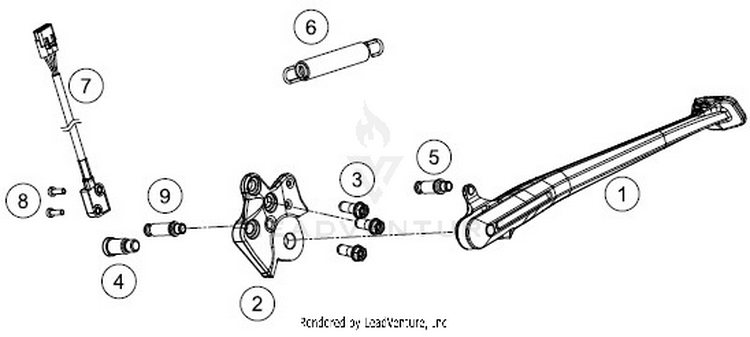 Side / Center Stand 701 VITPILEN CHASSIS - 2018 Schematic
