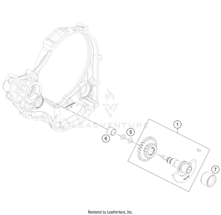 Balancer Shaft FX 350 ENGINE - 2024 Schematic