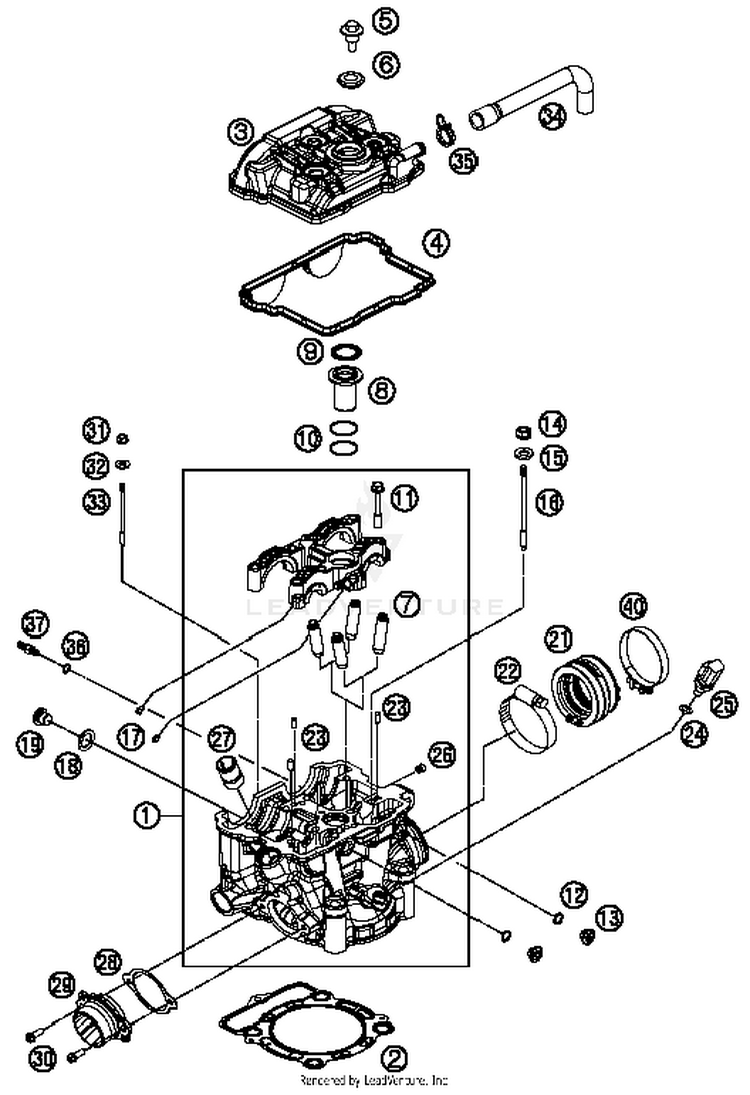 Cylinderhead FE 350S ENGINE - 2016 Schematic