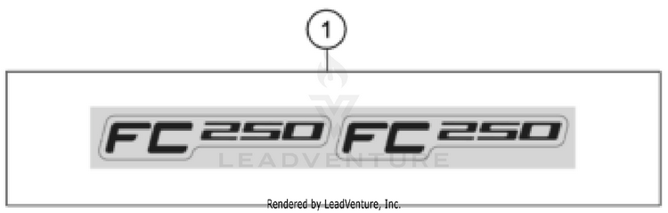 Decal FC 250 CHASSIS - 2023 Schematic