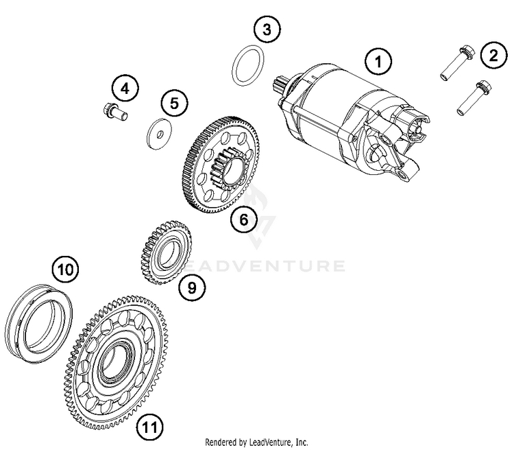Electric Starter FE 501 ENGINE - 2018 Schematic
