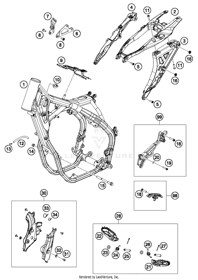Frame FC 450 CHASSIS - 2016 Schematic