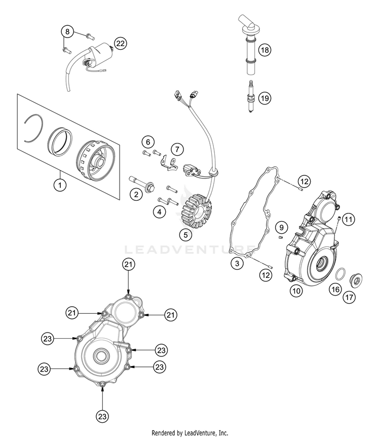 Ignition System FE 350 Engine - 2021 Schematic