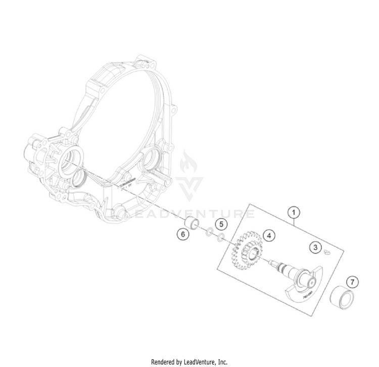 Balancer Shaft FC 250 Rockstar Ed. Engine - 2022 Schematic